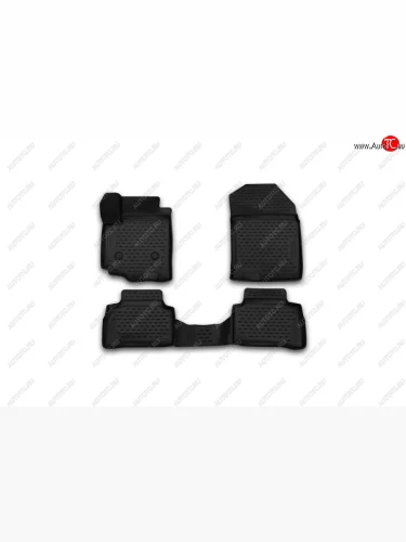 Комплект 3D ковриков салона Element (полиуретан) (Черные) Suzuki Vitara  LY (2015-2025) дорестайлинг, рестайлинг