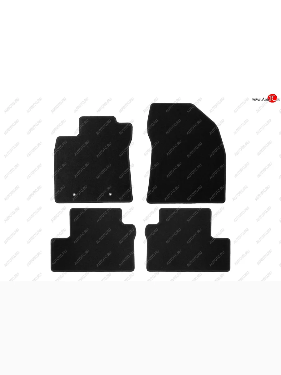 Текстильные коврики салона Klever Econom Toyota Avensis T270 седан дорестайлинг (2008-2011) (Черные)  в Воронеже Воронежской области