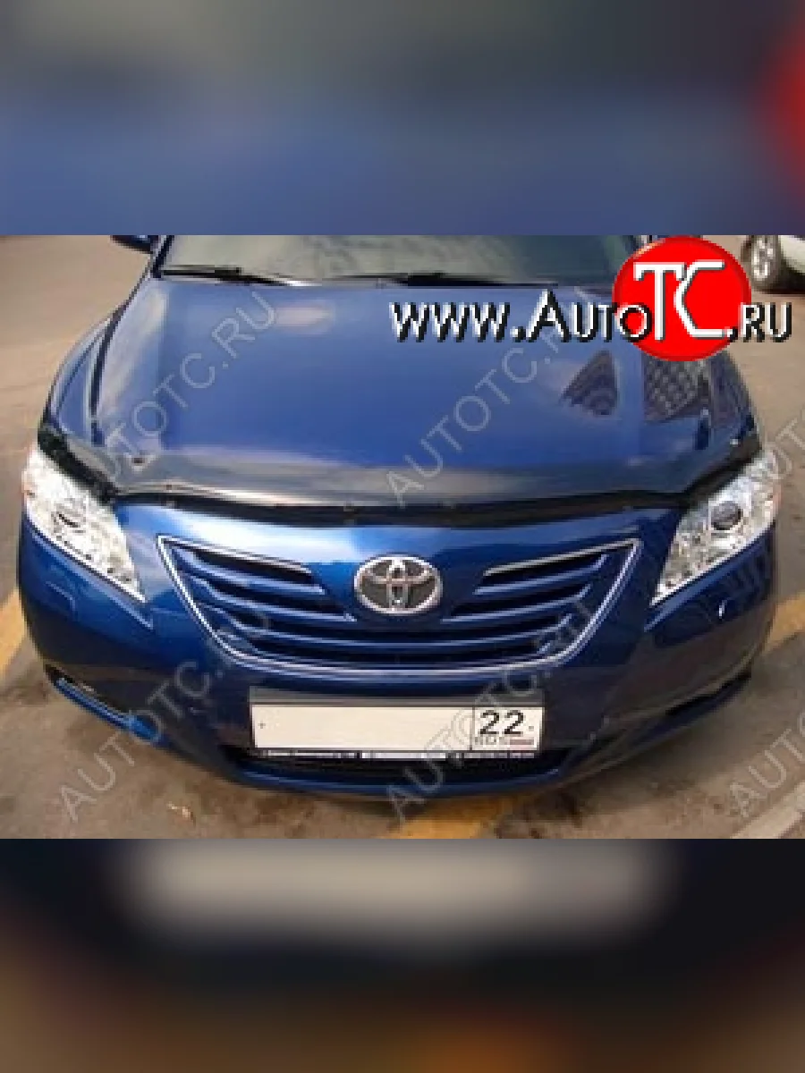 Дефлектор капота SIM Toyota Camry XV40 рестайлинг (2009-2011)  с доставкой в г. Керчь