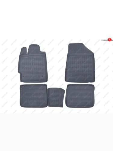 Комплект ковриков салона Element (полиуретан) (Серые) Toyota Camry XV40 рестайлинг (2009-2011)