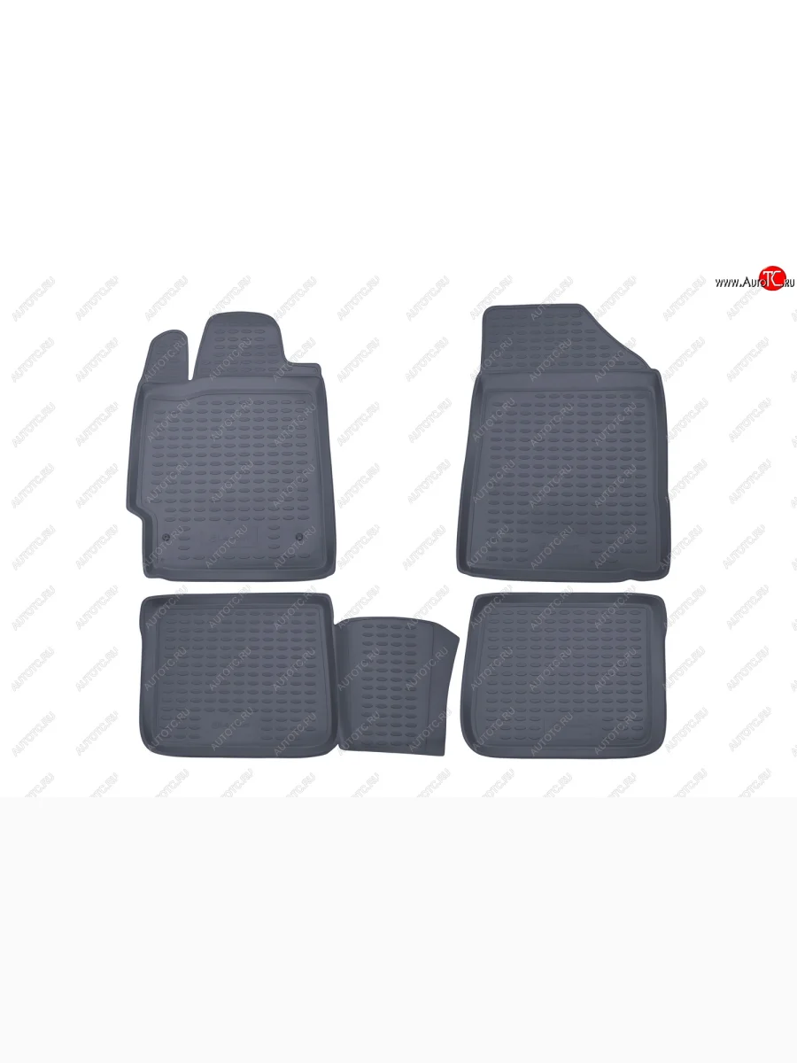 Комплект ковриков салона Element (полиуретан) Toyota Camry XV40 рестайлинг (2009-2011) (Серые)  в Керчи Республика Крым