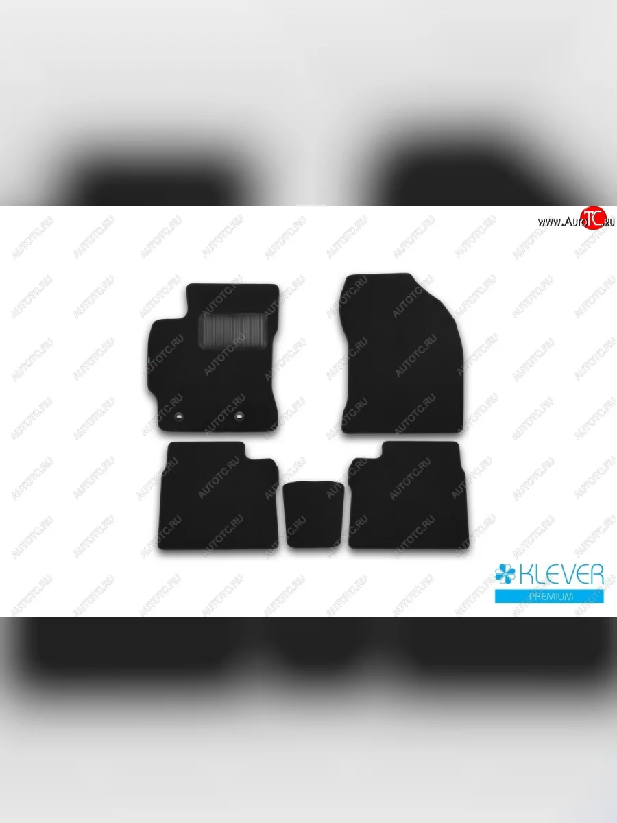 Текстильные коврики салона Klever Premium Toyota Corolla E180 дорестайлинг (2013-2016) (Черные)  в Воронеже Воронежской области
