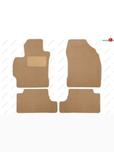 Коврики салона (текстиль) Klever Premium (Бежевые) Toyota Corolla E150 седан рестайлинг (2009-2013)