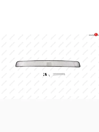 Сетка на бампер внешняя Arbori (Черная 15 мм) Toyota Highlander  XU50 (2013-2017) дорестайлинг