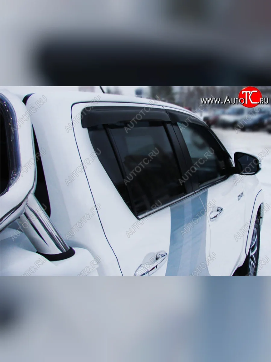 Дефлектора окон SIM Double Cab  Toyota Hilux (2016-2020) AN120  в Воронеже Воронежской области