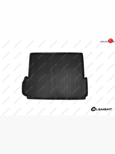 Коврик багажника 7 мест Element (полиуретан) Toyota Land Cruiser Prado  J150 (2013-2017) 1-ый рестайлинг (Черный)
