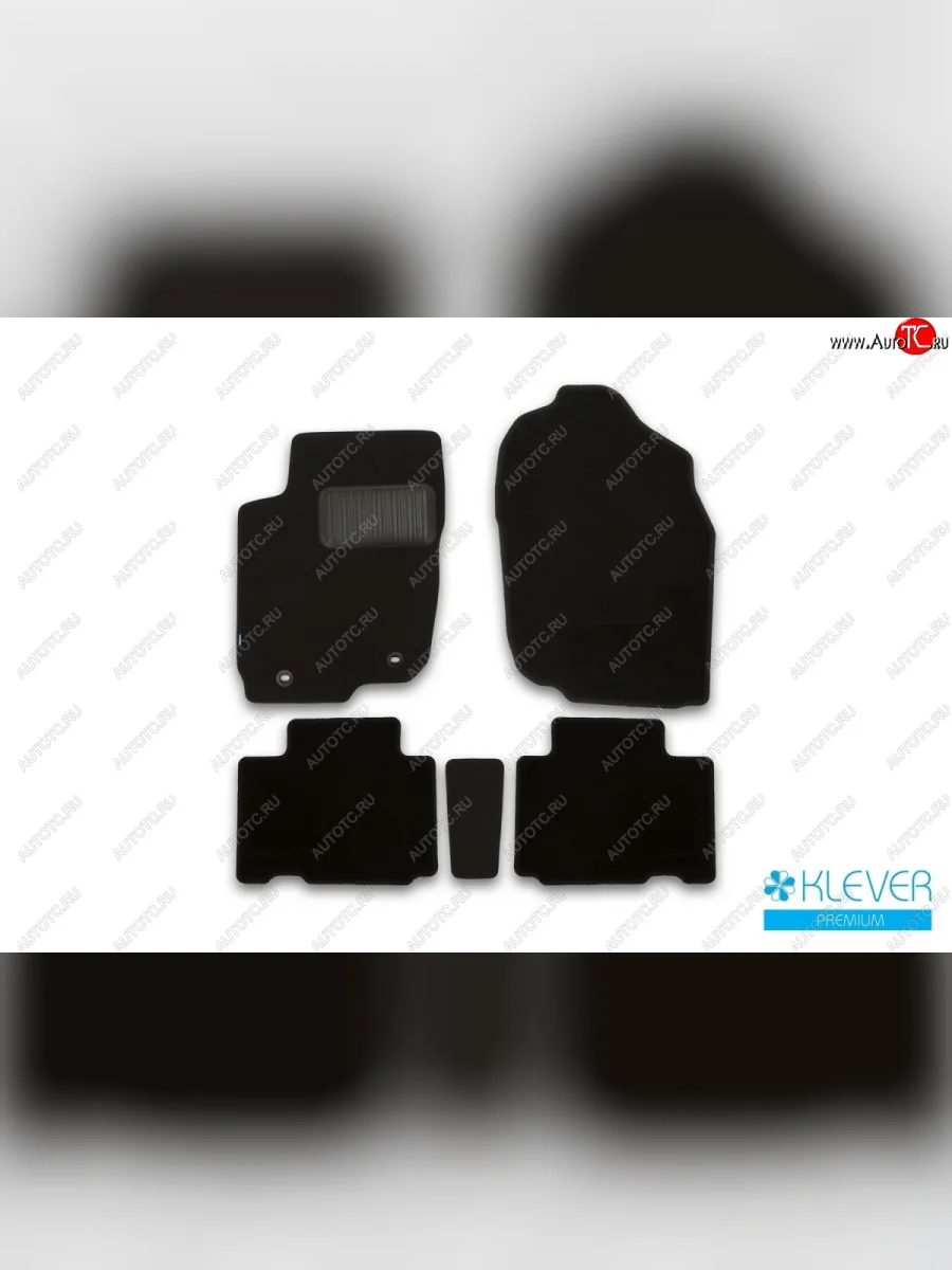 Коврики салона (текстиль) Klever Premium  Toyota RAV4 (2015-2019) XA40 (Черные)  в Самаре Самарской области