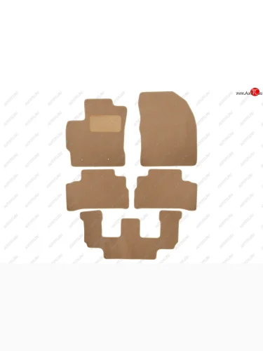 Текстильные коврики салона Klever Premium АКПП (Бежевые) Toyota Verso  R20 (2009-2012) дорестайлинг