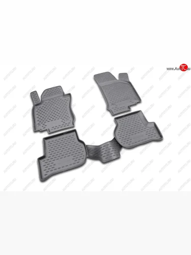 Комплект 3D ковриков салона Element (полиуретан) (Серые) Volkswagen Golf Plus  6 (2009-2014)