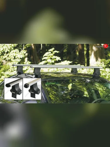 Багажник в сборе Атлант (тип опор Е за дверной проем) (Крыловидные поперечины) KIA Picanto ( 2 TA хэтчбэк 5 дв.,  2 TA хэтчбэк 3 дв.,  3 JA хэтчбэк 5 дв.) (2015-2021) рестайлинг, дорестайлинг