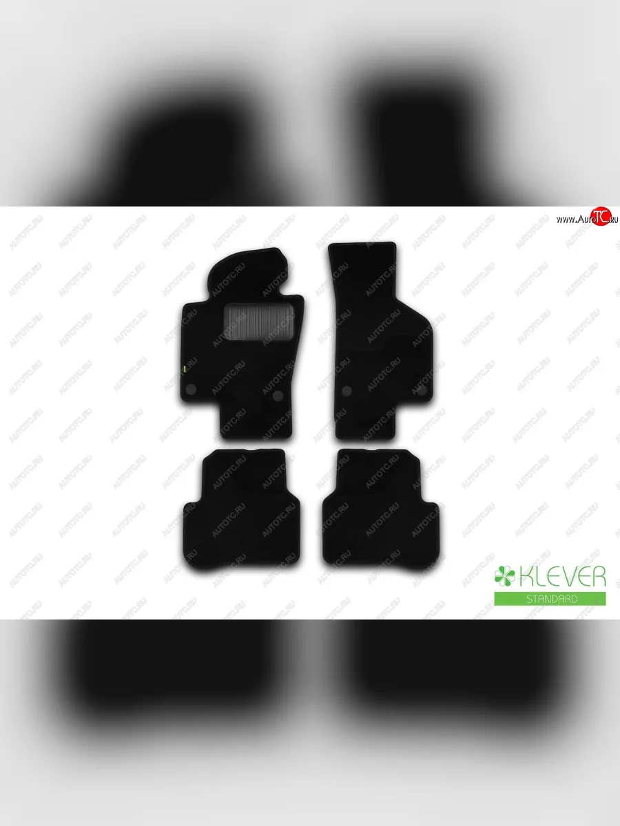 Текстильные коврики салона седан Klever Standart Volkswagen Passat B6 седан (2005-2011) (Черные)  в Самаре Самарской области