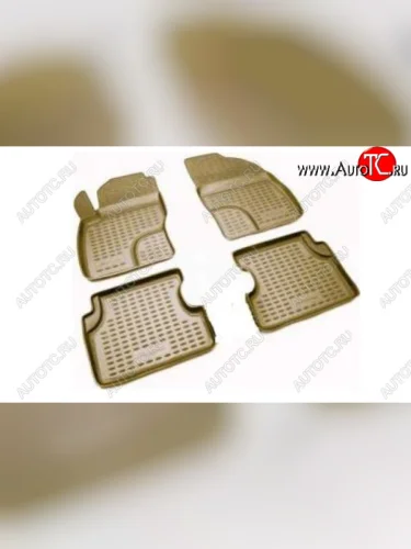 Комплект ковриков салона Element (полиуретан) (Бежевые) Volkswagen Passat ( B5,  B5.5) (1996-2005) седан дорестайлинг, седан рестайлинг