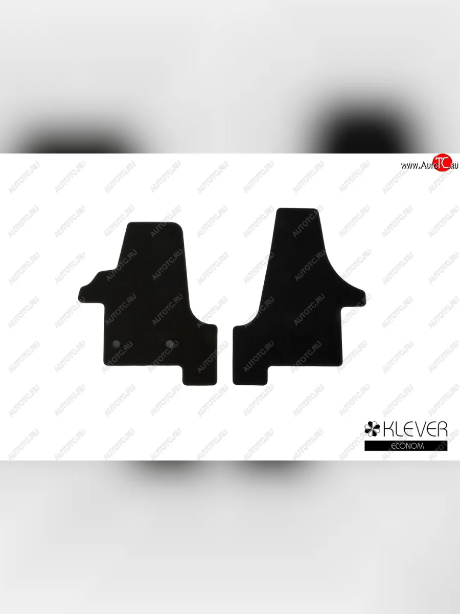 Текстильные коврики салона Klever Econom Volkswagen Transporter T5 дорестайлинг (2003-2009) (Черный, 2шт.)  в Керчи Республика Крым