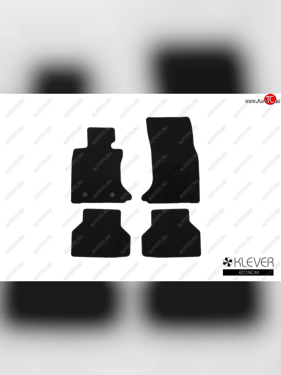 Текстильные коврики салона Klever Econom седан АКПП BMW 5 серия E60 седан дорестайлинг (2003-2007) (Черные)