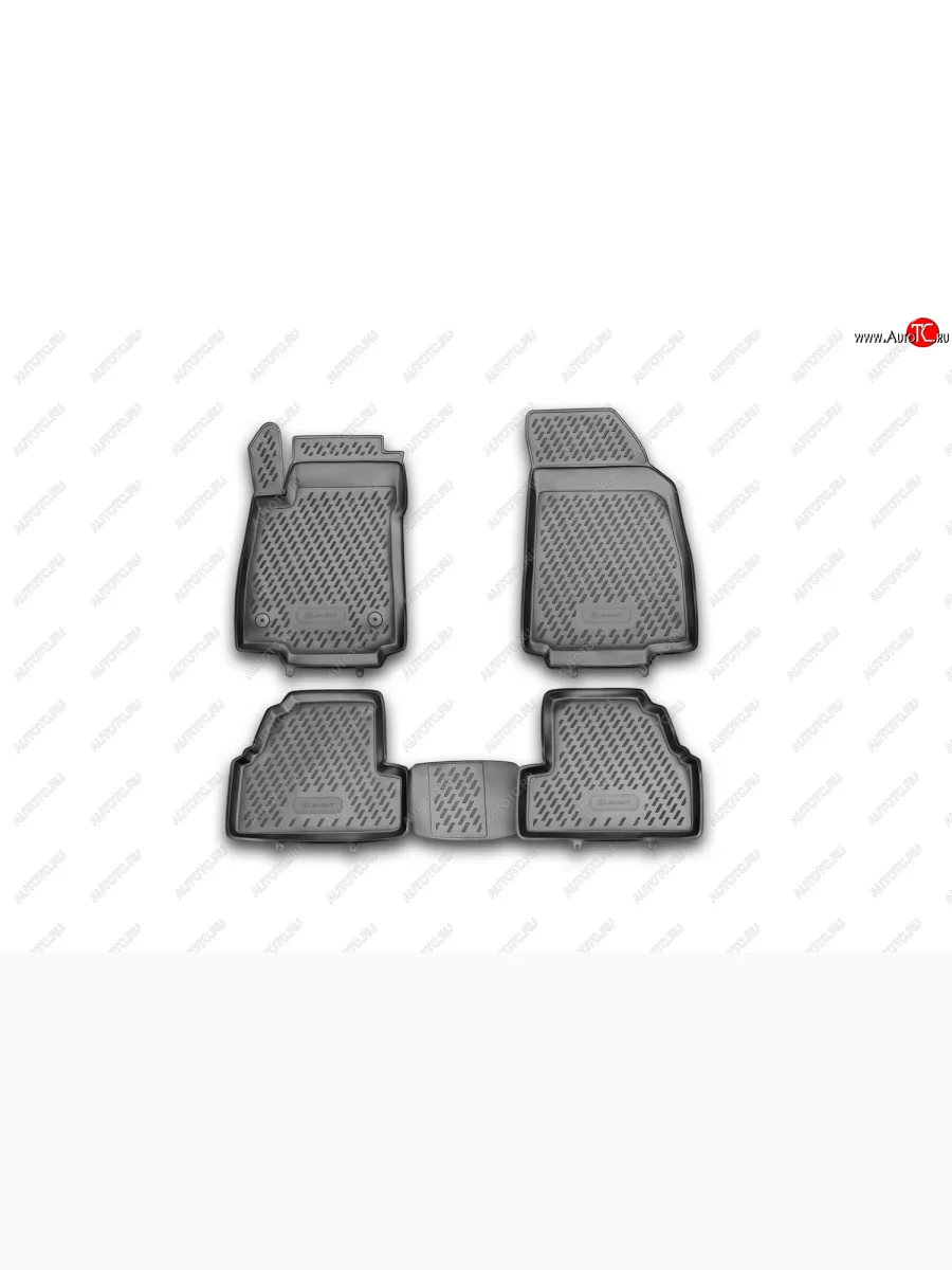 Комплект 3D ковриков салона Element (полиуретан) Chevrolet Tracker (2013-2015) (Черные)  с доставкой в г. Керчь