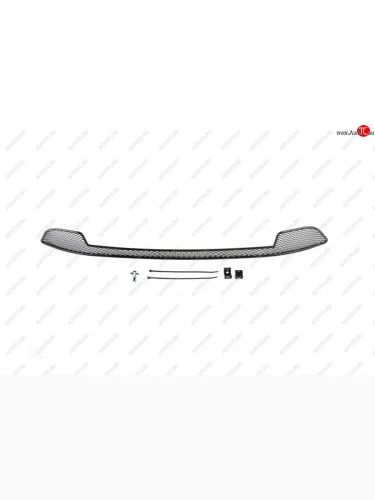 Сетка на бампер внешняя Arbori Datsun mi-DO хэтчбэк (2014-2021) (Черная 15 мм)