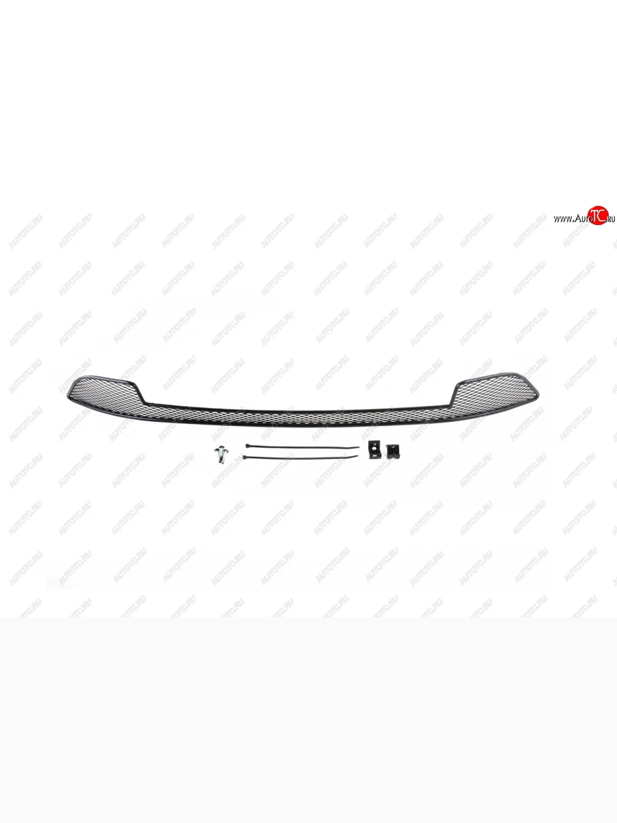 Сетка на бампер внешняя Arbori Datsun mi-DO хэтчбэк (2014-2021) (Черная 15 мм)  с доставкой в г. Керчь