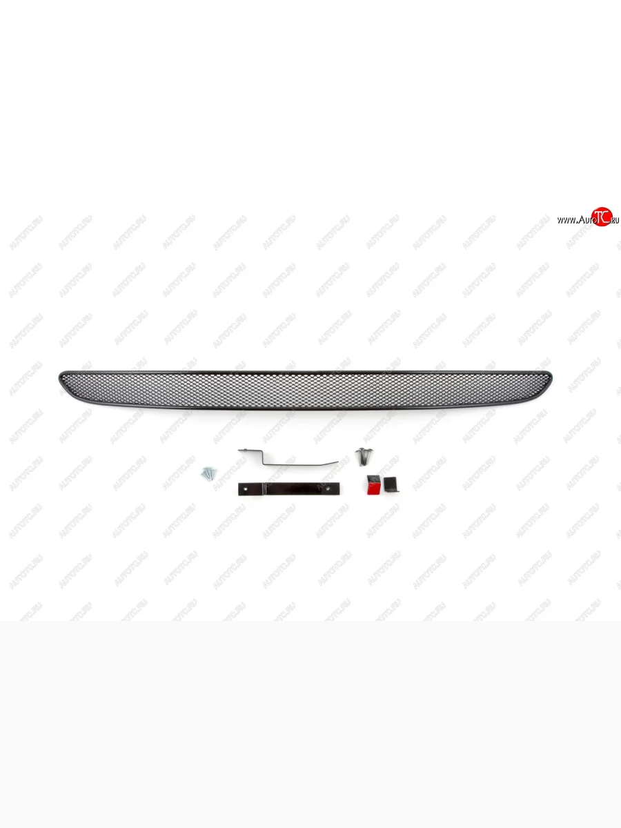 Сетка на бампер внешняя Arbori Ford EcoSport дорестайлинг (2013-2019) (Черная 10 мм)  в Керчи Республика Крым