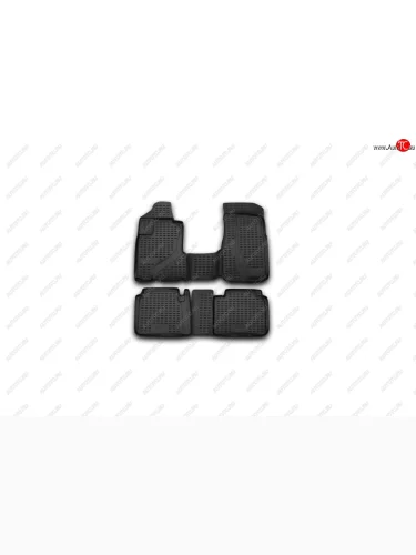 Комплект 3D ковриков салона Element (полиуретан) (Серые) Honda CR-V RD4,RD5,RD6,RD7,RD9  дорестайлинг (2001-2004)