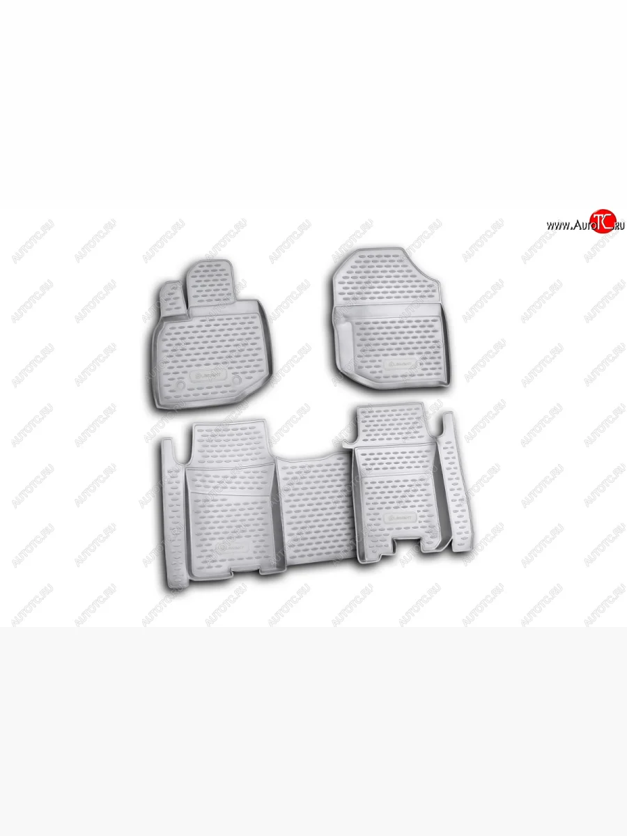 Водительский коврик салона Element (полиуретан) 1 шт Honda Jazz (2008-2015) (Чёрный)  в Керчи Республика Крым