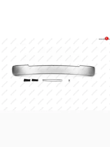 Сетка на бампер внешняя Arbori (Хром 15 мм) Hyundai Creta  GS (2015-2021) дорестайлинг, рестайлинг