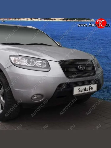 Декоративный элемент воздухозаборника Souz96 (d10) Hyundai Santa Fe DM дорестайлинг (2012-2016)