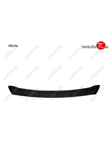 Дефлектор капота REIN (ЕВРО крепеж) без логотипа Hyundai Solaris HCR седан дорестайлинг (2017-2020)
