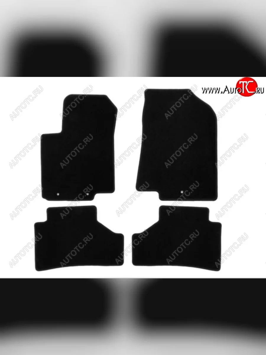 Текстильные коврики салона Klever Econom Hyundai Solaris RBr седан дорестайлинг (2010-2014) (Серые)  с доставкой в г. Керчь