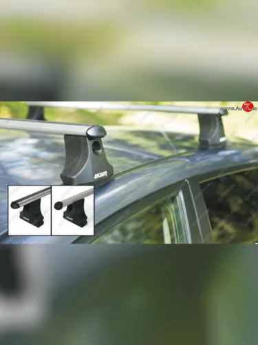 Багажник в сборе Атлант (тип опор С в штатные места) (Аэродинамические поперечины) Mazda 6  GH (2007-2012) дорестайлинг седан, рестайлинг седан