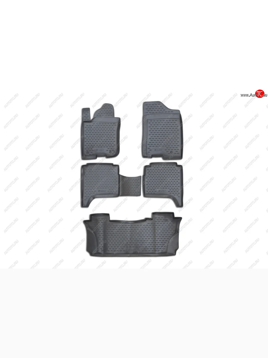 Комплект ковриков салона Element (полиуретан) INFINITI QX56 JA60 дорестайлинг (2004-2007) (Серые)  с доставкой в г. Пермь