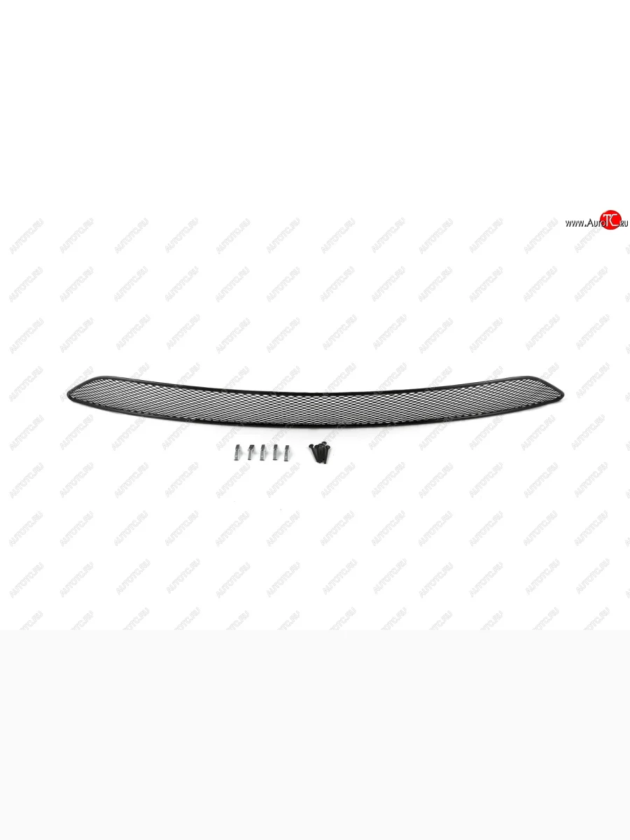 Сетка на бампер внешняя Arbori KIA Cerato 3 YD рестайлинг седан (2016-2019) (Черная 15 мм)  в Керчи Республика Крым