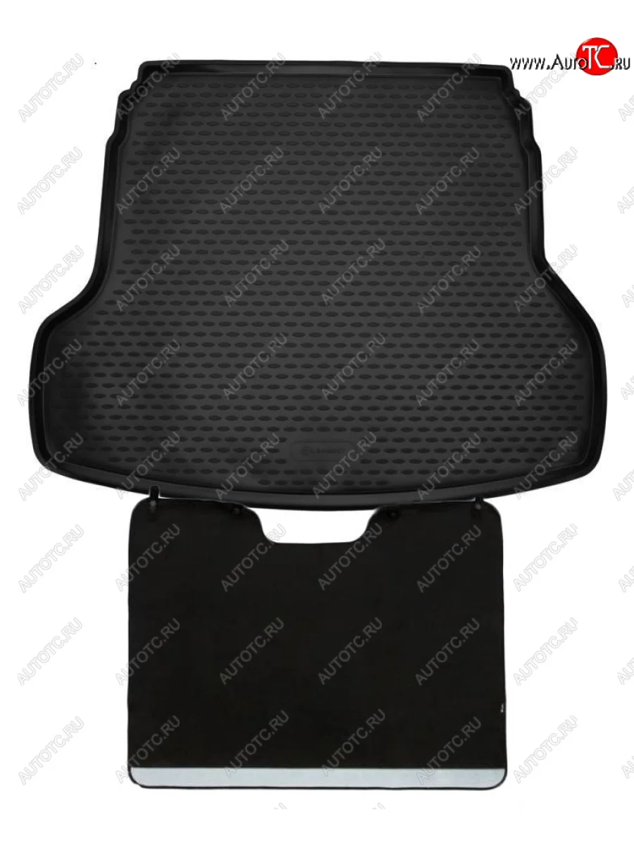 Коврик багажника с функцией защиты бампера Element Standard (полиуретан)  KIA Cerato (2018-2025) 4 BD (Черный)  в Самаре Самарской области