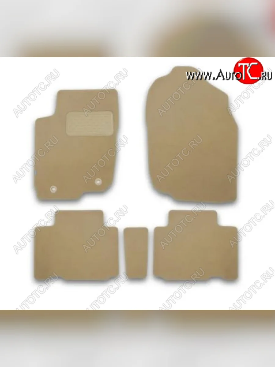 Текстильные коврики салона Klever Premium KIA Cerato 4 BD дорестайлинг седан (2018-2021) (Бежевые)  в Керчи Республика Крым