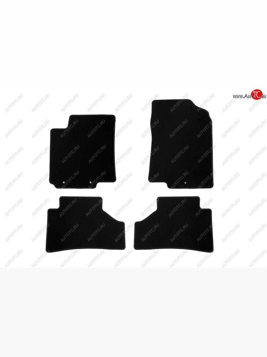 Текстильные коврики салона Klever Econom KIA Rio 3 QB рестайлинг седан (2015-2017) (Черные)  с доставкой в г. Керчь