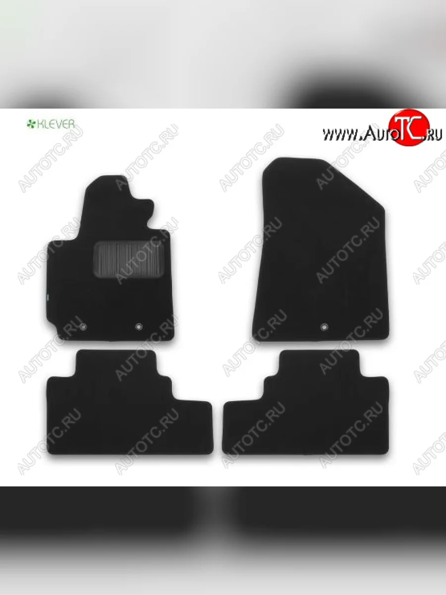 Текстильные коврики салона Klever Premium KIA Soul PS дорестайлинг (2014-2016) (Черные)  в Керчи Республика Крым