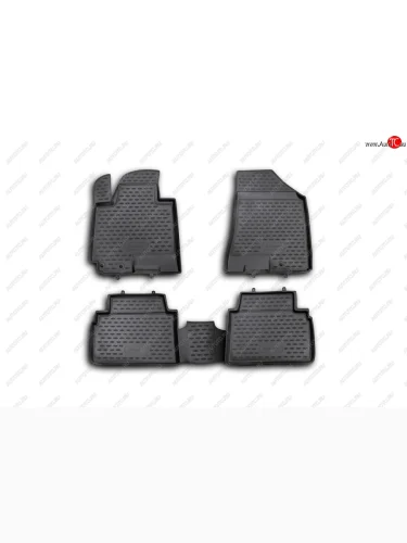 Комплект ковриков салона Element (полиуретан) (Черные) KIA Sportage  3 SL (2010-2016) дорестайлинг, рестайлинг