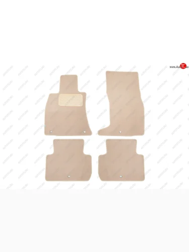 Коврики салона (текстиль) Klever Premium (Бежевые) KIA Stinger (2017-2025)