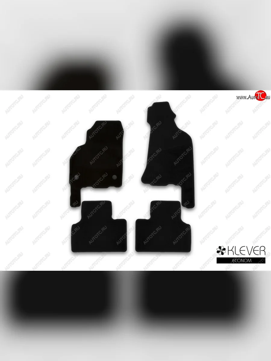 Текстильные коврики салона Klever Econom Лада ВАЗ Приора 2171 универсал дорестайлинг  (2008-2014) (Черные)  в Керчи Республика Крым