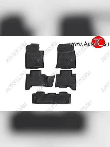 Комплект 3D ковриков салона Element (полиуретан) (Черные) Lexus GX460 J150 1-ый рестайлинг (2013-2019)