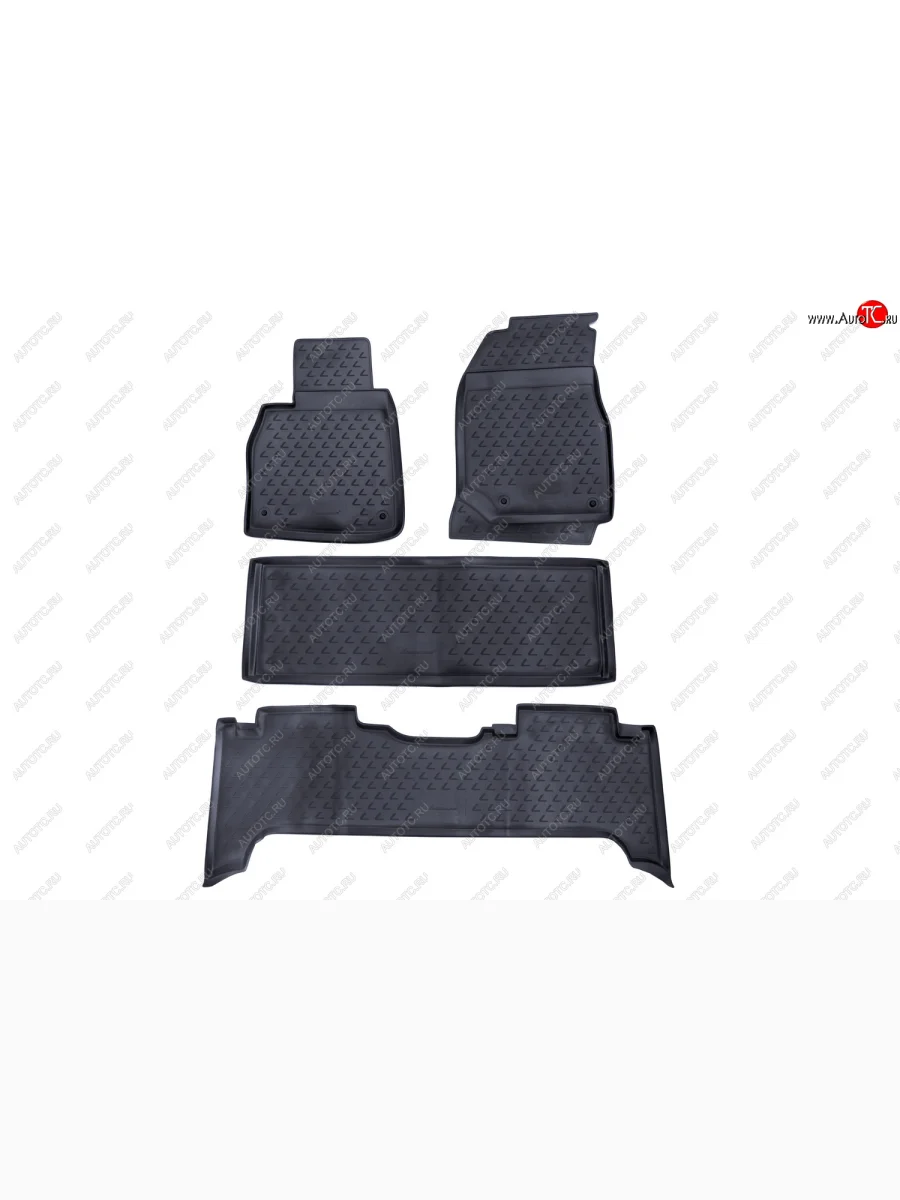 Комплект ковриков салона Element (полиуретан) Lexus LX470 J100 дорестайлинг (1998-2002) (Серые)  в Керчи Республика Крым