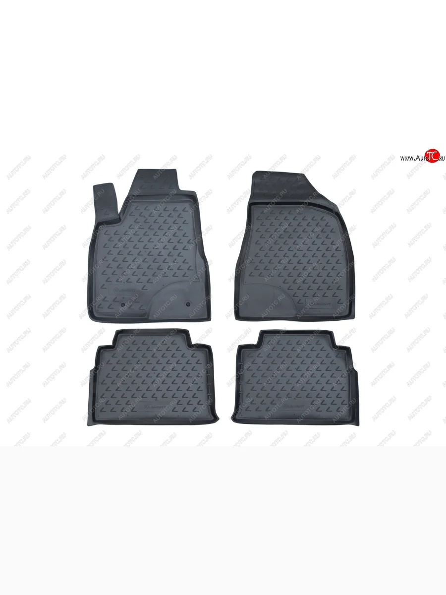 Комплект 3D ковриков салона Element (полиуретан) Lexus RX350 XU30 дорестайлинг (2003-2006) (Серые)  в Керчи Республика Крым