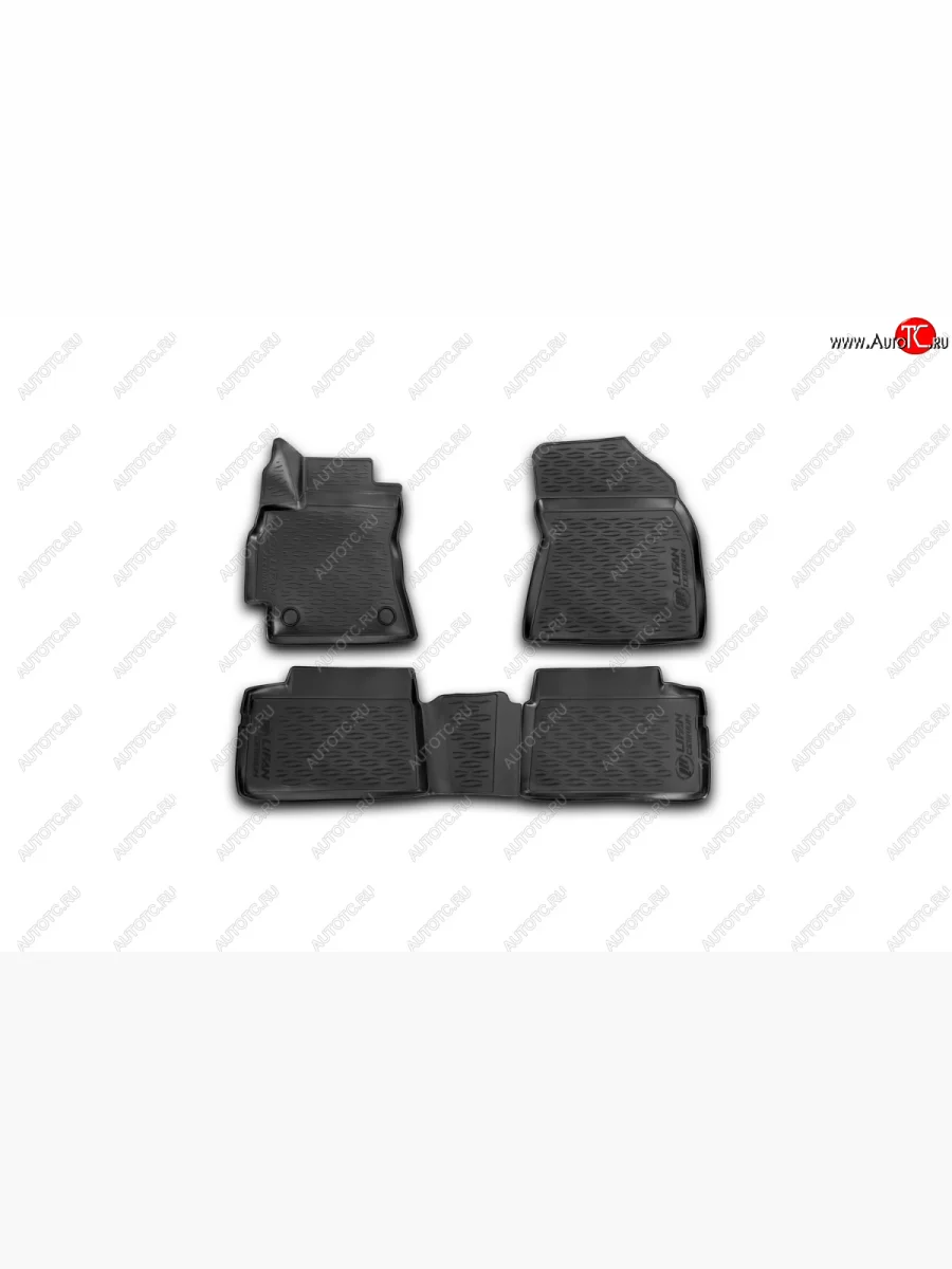 Комплект 3D ковриков салона Element (полиуретан) Lifan Cebrium (2013-2025) (Черные)  в Перми Пермском крае