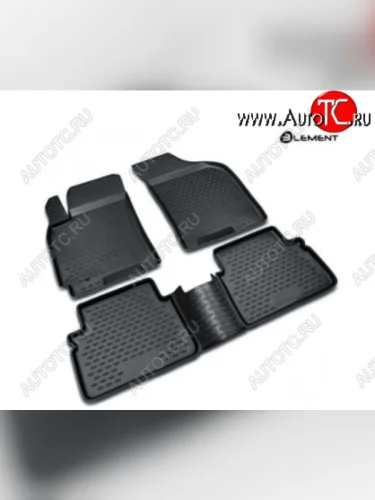 Комплект ковриков салона Element (полиуретан) (Черные) Lifan Murman 820 (2017-2025)