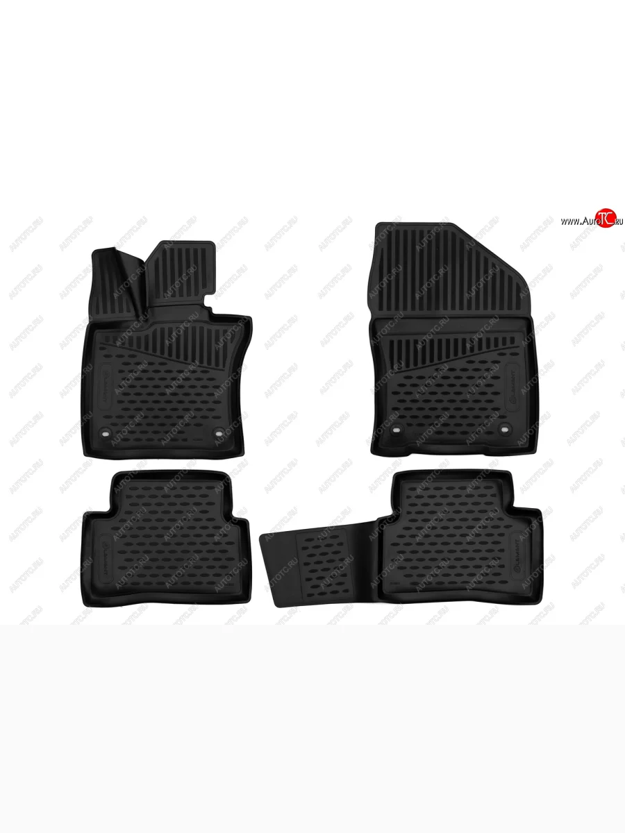 Комплект 3D ковриков салона Element (полиуретан) Европа  Lexus UX200 (2018-2022) MZAA10 (Черные)  в Керчи Республика Крым