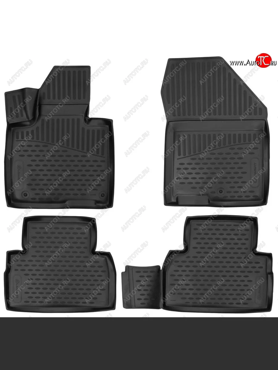 Комплект 3D ковриков салона ORIG (полиуретан) Lifan Solano  дорестайлинг (2016-2025) (Черные)  в Воронеже Воронежской области