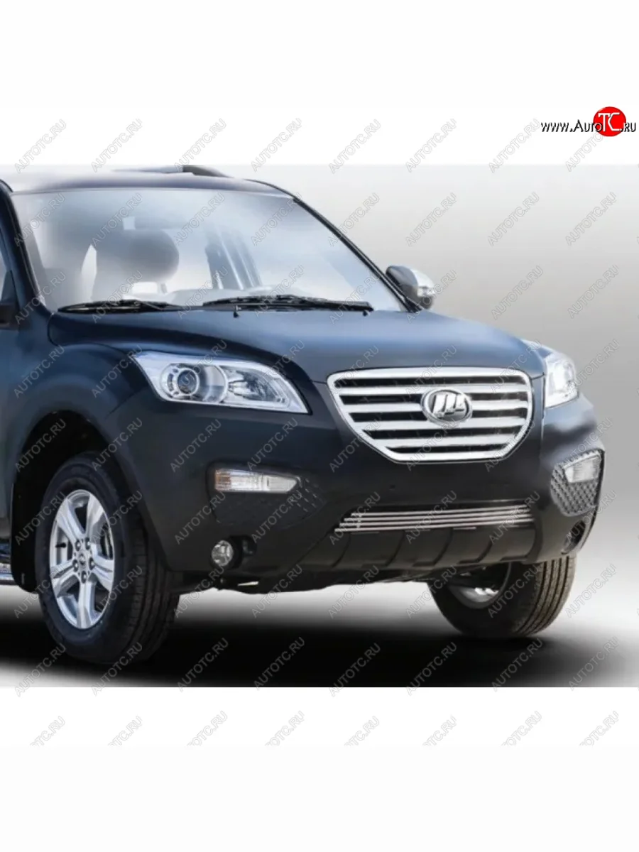 Декоративный элемент воздухозаборника Souz96 нержавеющая сталь  Lifan X60 (2011-2015) (Хром 10 мм)  с доставкой в г. Самара