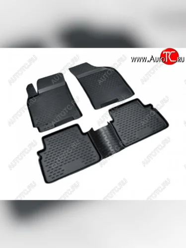 Комплект ковриков салона Element (полиуретан) (Черные) Lifan X70 (2018-2025)