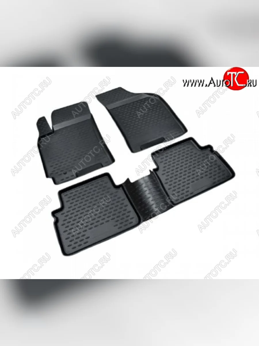 Комплект ковриков салона Element (полиуретан)  Lifan X70 (2018-2025) (Черные)  в Керчи Республика Крым