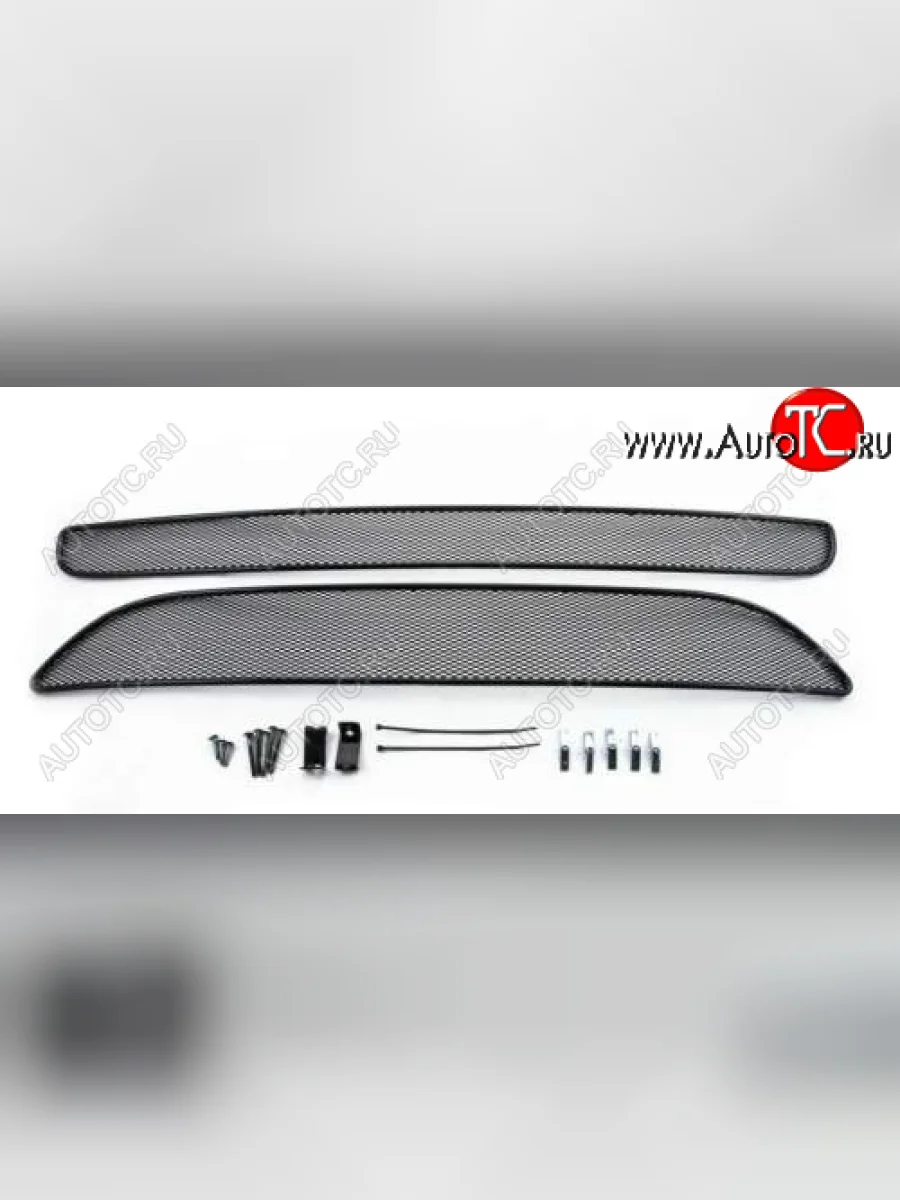 Сетка в бампер внутренняя Arbori Mazda 3/Axela BM дорестайлинг, хэтчбэк (2013-2016) (Черная 15 мм)  в Самаре Самарской области