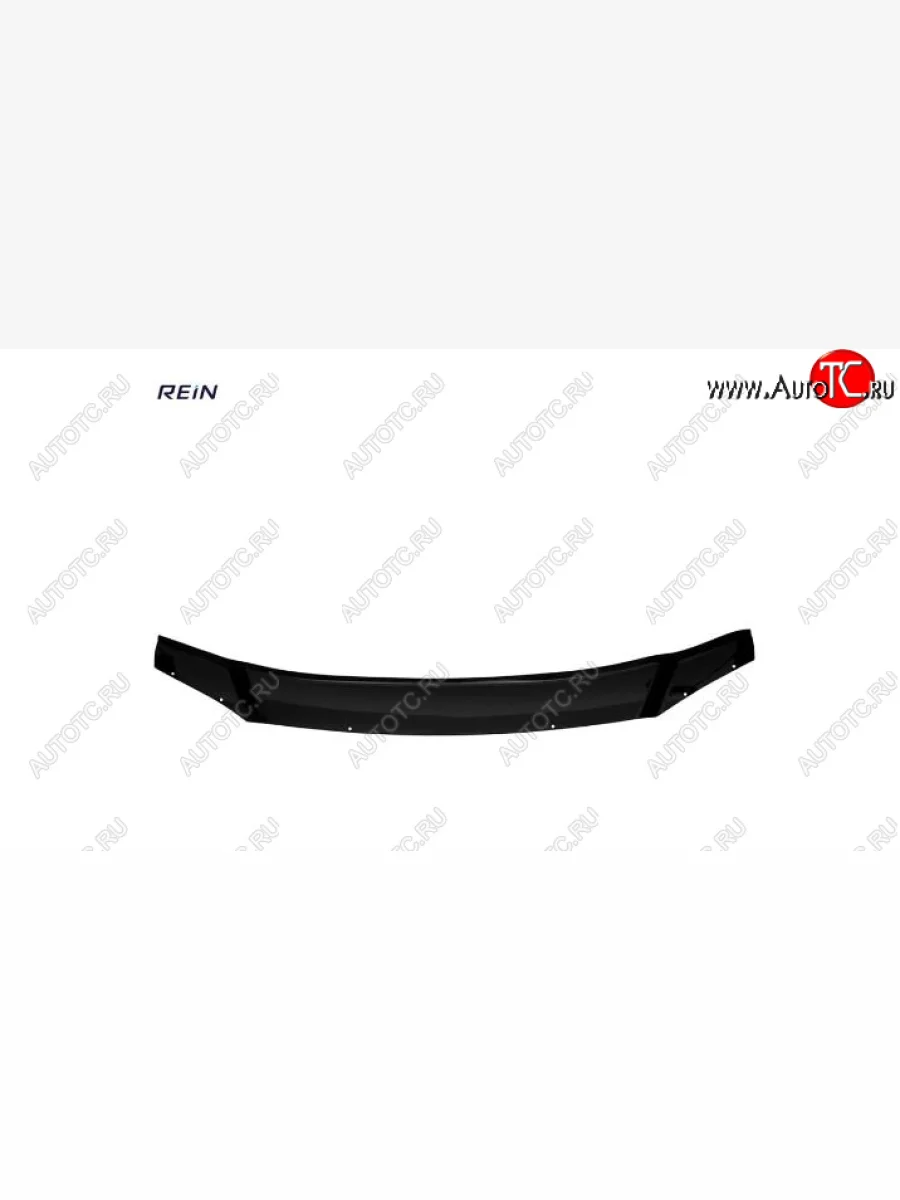 Дефлектор капота REIN (ЕВРО крепеж) без логотипа Mazda 6 GG лифтбэк дорестайлинг (2002-2005)  с доставкой в г. Керчь